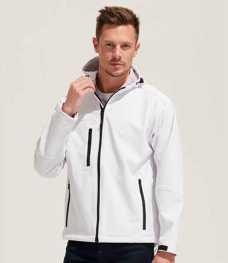 SOL'S Replay Hooded Soft Shell Jacket - White