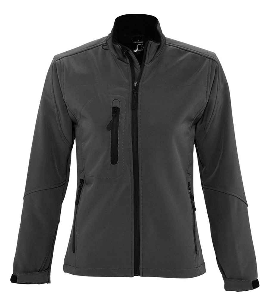 SOL'S Ladies Roxy Soft Shell Jacket in Charcoal