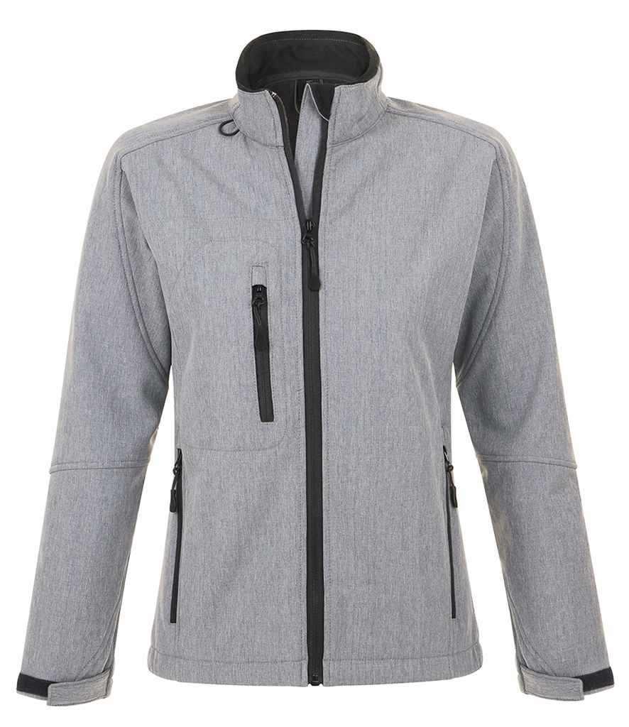 SOL'S Ladies Roxy Soft Shell Jacket in Grey Marl