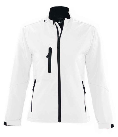 SOL'S Ladies Roxy Soft Shell Jacket in White
