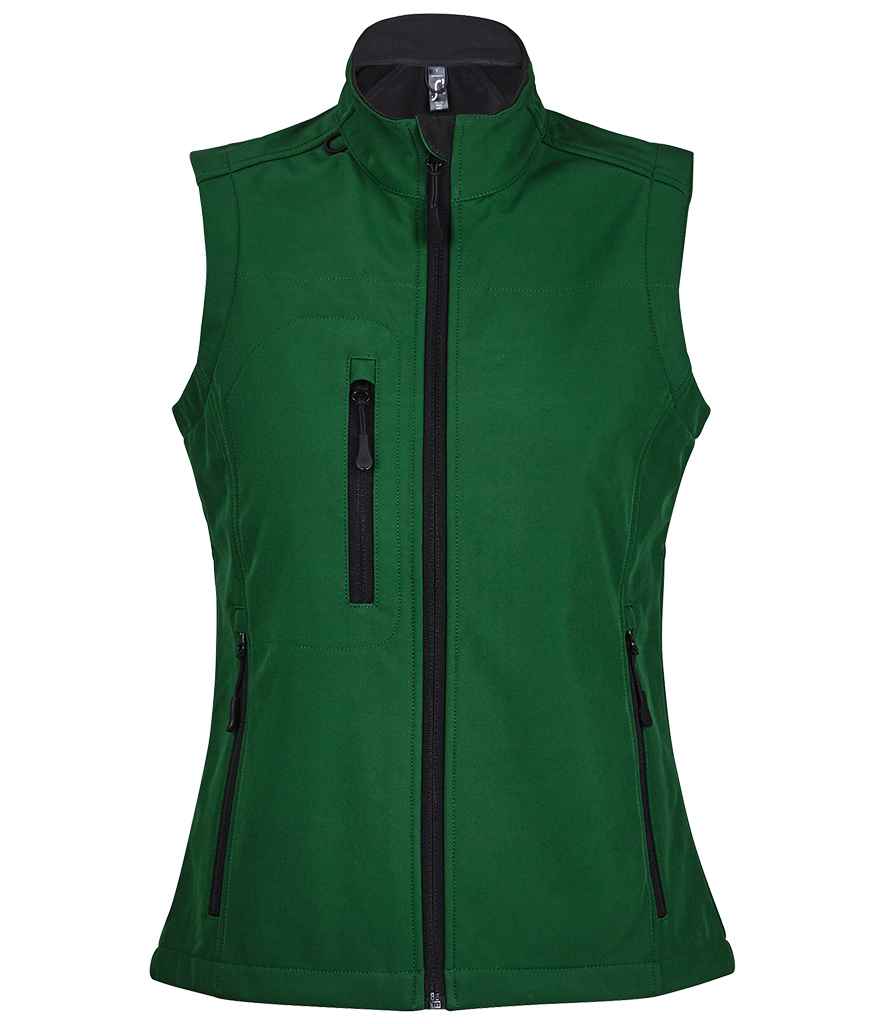SOL'S Ladies Rallye Soft Shell Bodywarmer - Bottle Green