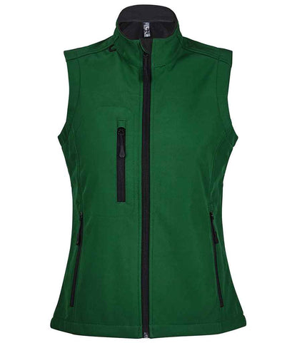 SOL'S Ladies Rallye Soft Shell Bodywarmer - Bottle Green