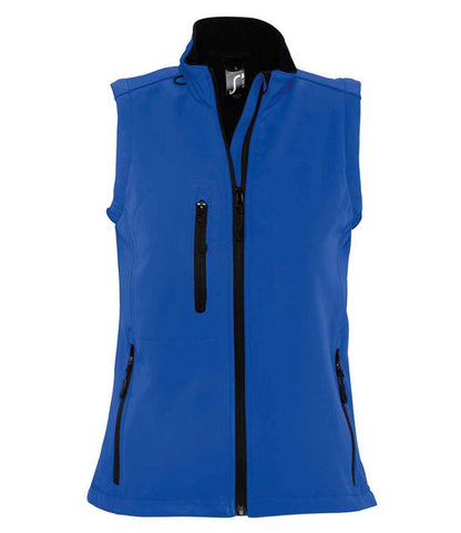 SOL'S Ladies Rallye Soft Shell Bodywarmer in Royal Blue