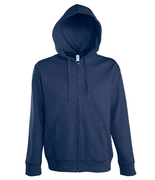 SOL'S Seven Zip Hooded Sweatshirt in French Navy
