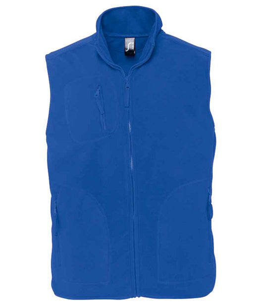 SOL'S Unisex Norway Fleece Bodywarmer in Royal Blue