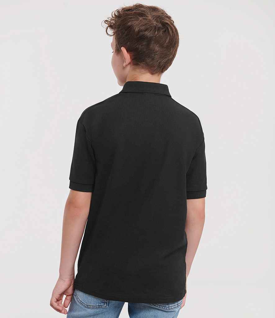 Russell Russell Athletic Kids Poly/Cotton Piqué Polo Shirt Black
