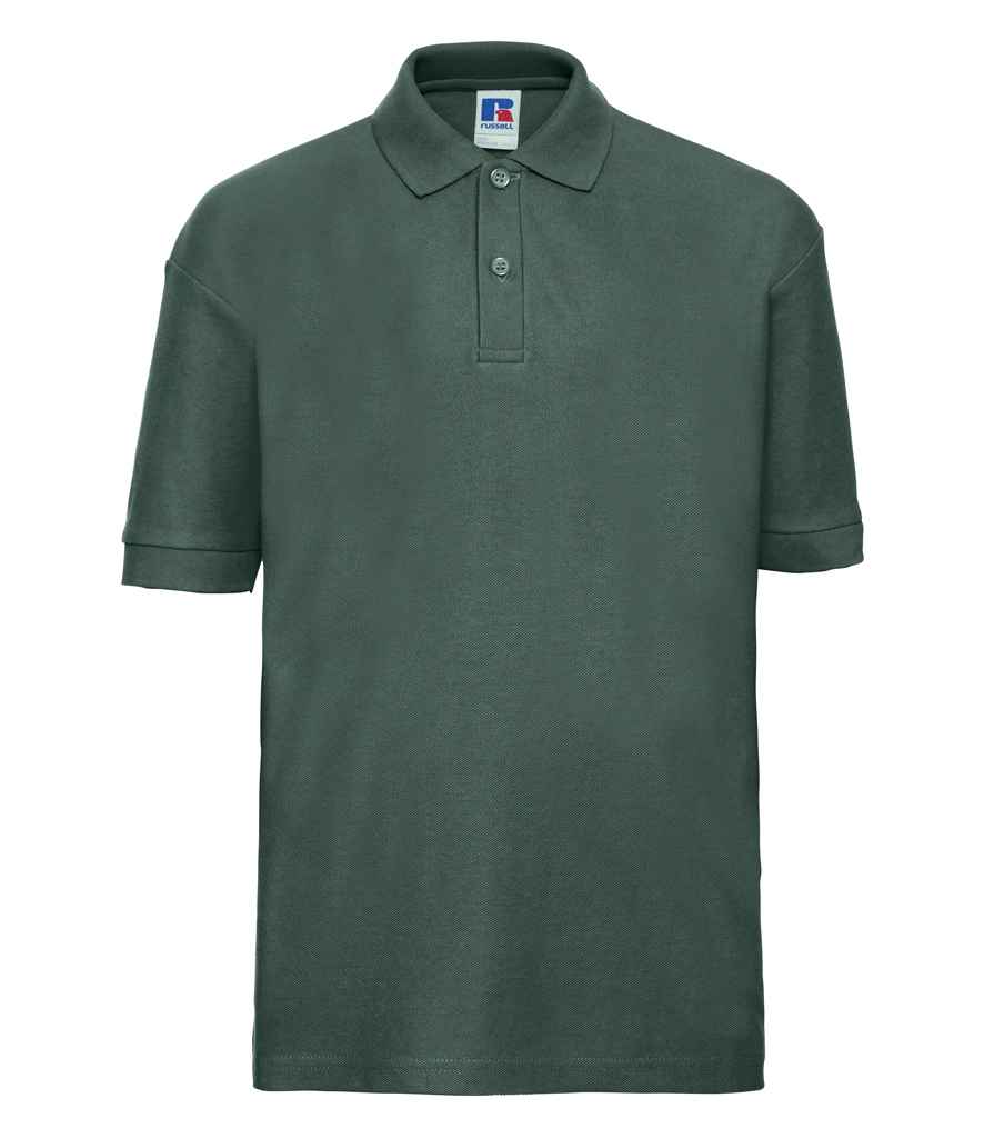 Russell Russell Athletic Kids Poly/Cotton Piqué Polo Shirt Bottle Green