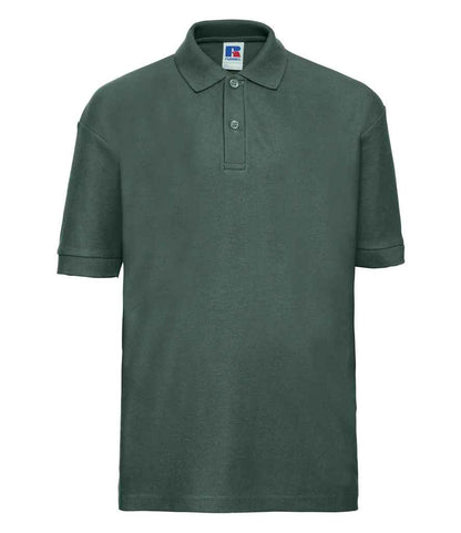 Russell Russell Athletic Kids Poly/Cotton Piqué Polo Shirt Bottle Green