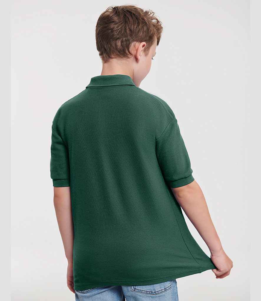 Russell Russell Athletic Kids Poly/Cotton Piqué Polo Shirt Bottle Green