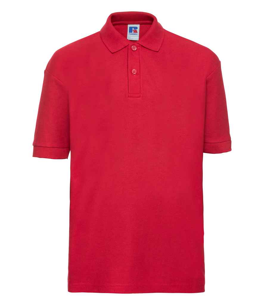 Russell Russell Athletic Kids Poly/Cotton Piqué Polo Shirt Bright Red