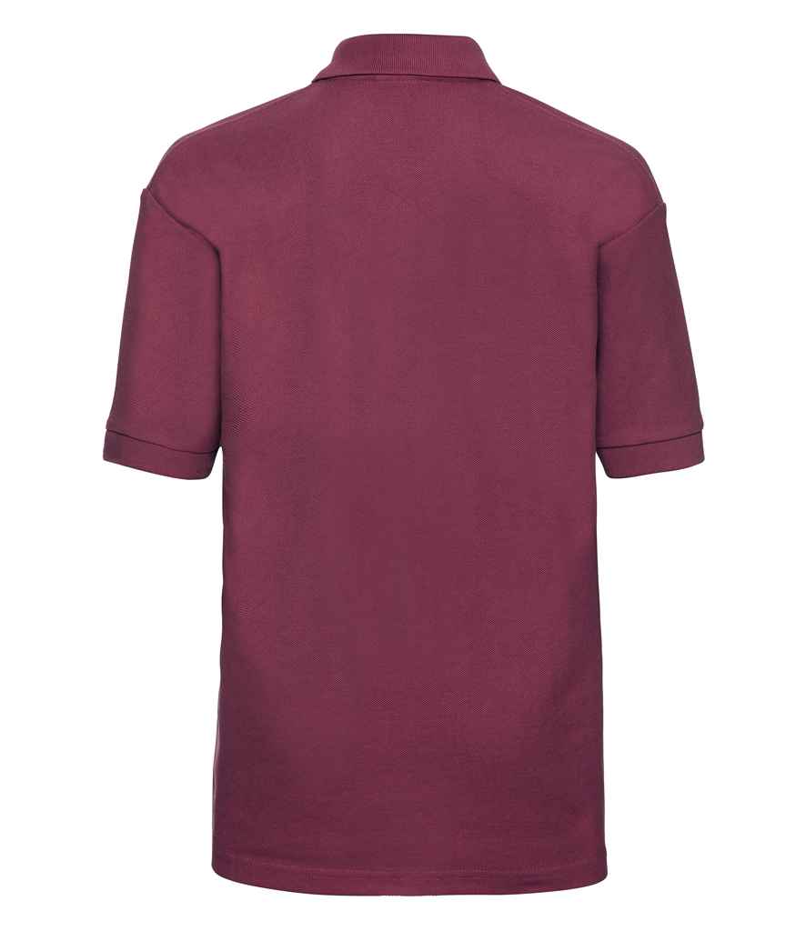Russell Russell Athletic Kids Poly/Cotton Piqué Polo Shirt Burgundy