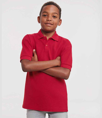 Russell Russell Athletic Kids Poly/Cotton Piqué Polo Shirt Classic Red
