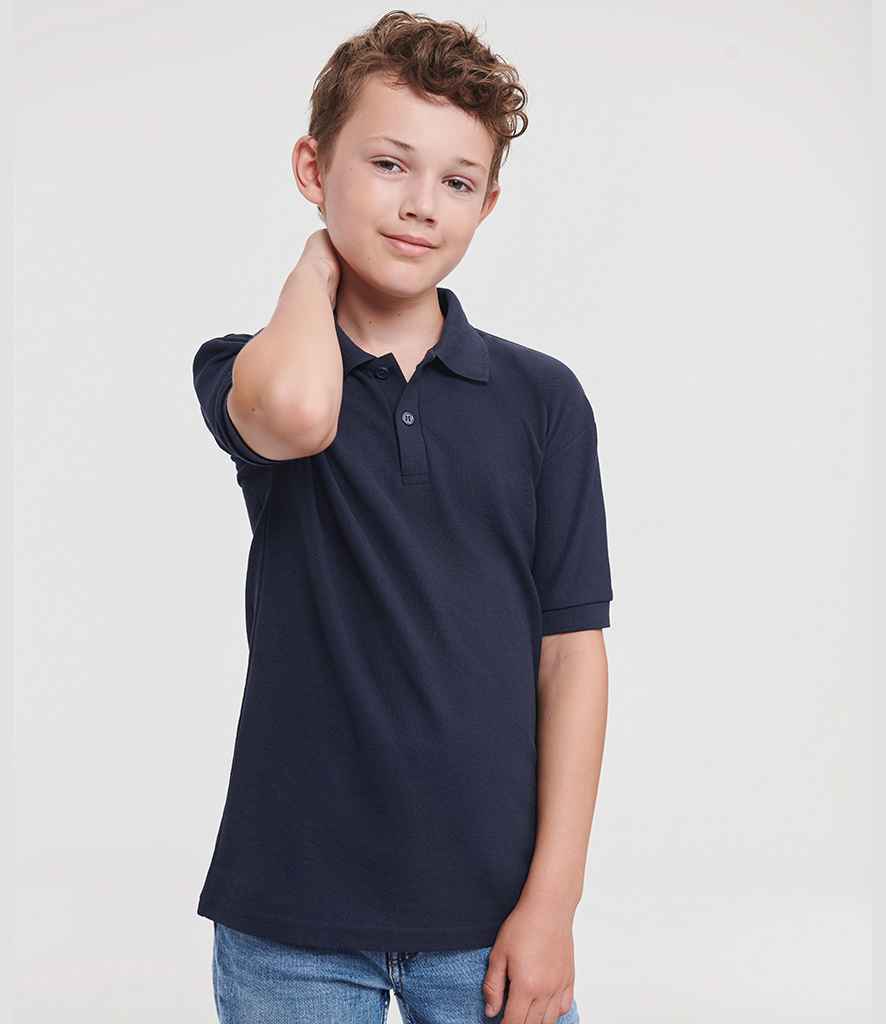 Russell Russell Athletic Kids Poly/Cotton Piqué Polo Shirt French Navy