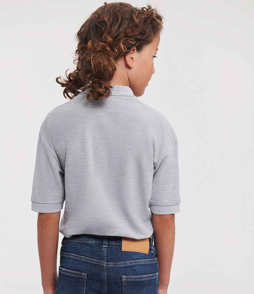 Russell Russell Athletic Kids Poly/Cotton Piqué Polo Shirt Light Oxford