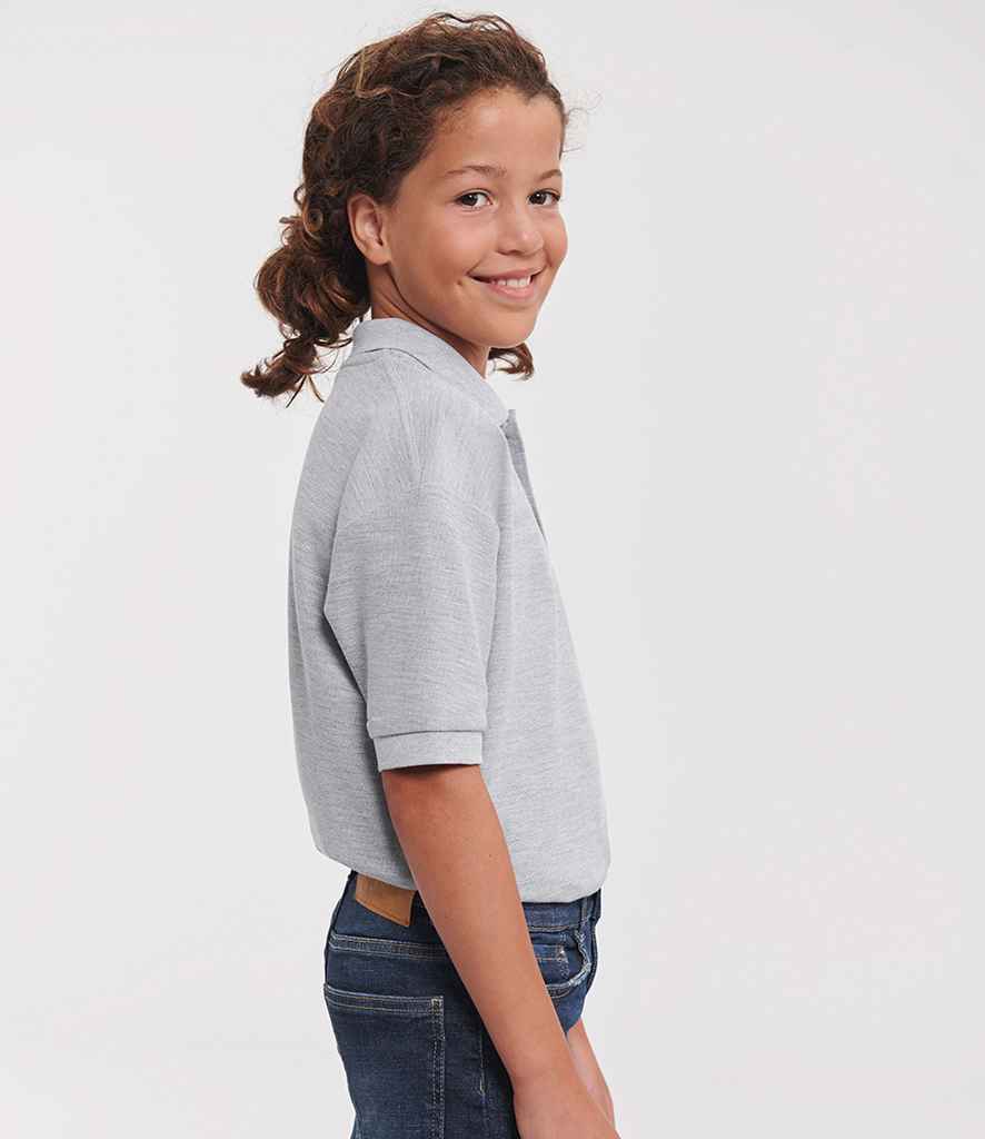 Russell Russell Athletic Kids Poly/Cotton Piqué Polo Shirt Light Oxford