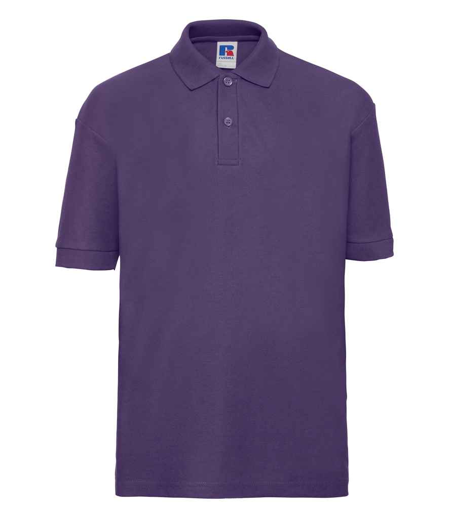 Russell Russell Athletic Kids Poly/Cotton Piqué Polo Shirt Purple