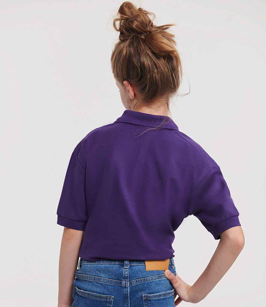 Russell Russell Athletic Kids Poly/Cotton Piqué Polo Shirt Purple