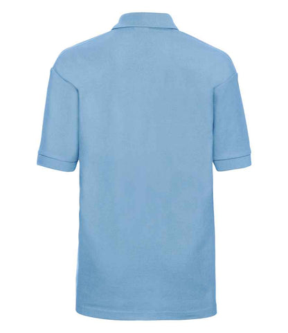 Russell Russell Athletic Kids Poly/Cotton Piqué Polo Shirt Sky Blue
