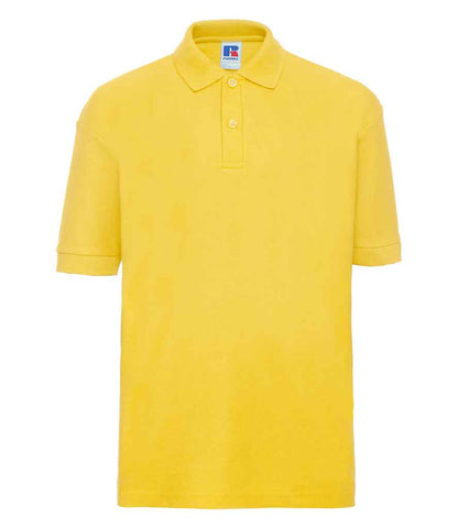 Russell Russell Athletic Kids Poly/Cotton Piqué Polo Shirt Yellow