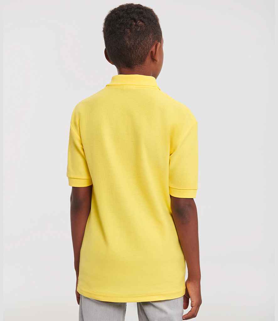Russell Russell Athletic Kids Poly/Cotton Piqué Polo Shirt Yellow