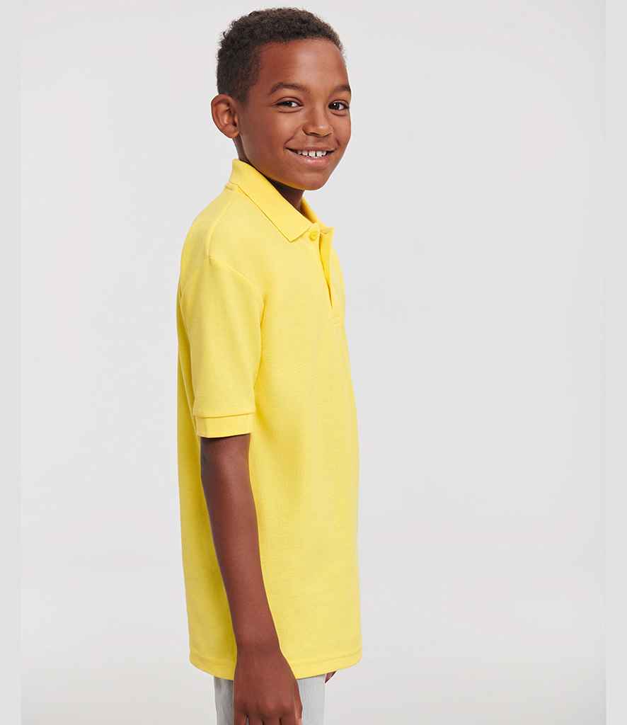 Russell Russell Athletic Kids Poly/Cotton Piqué Polo Shirt Yellow