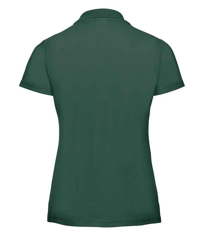 Russell Russell Athletic Ladies Classic Poly/Cotton Piqué Polo Shirt Bottle Green