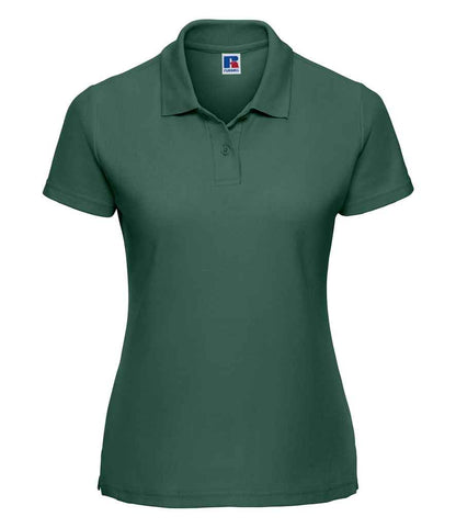 Russell Russell Athletic Ladies Classic Poly/Cotton Piqué Polo Shirt Bottle Green