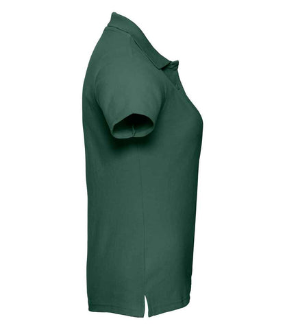 Russell Russell Athletic Ladies Classic Poly/Cotton Piqué Polo Shirt Bottle Green