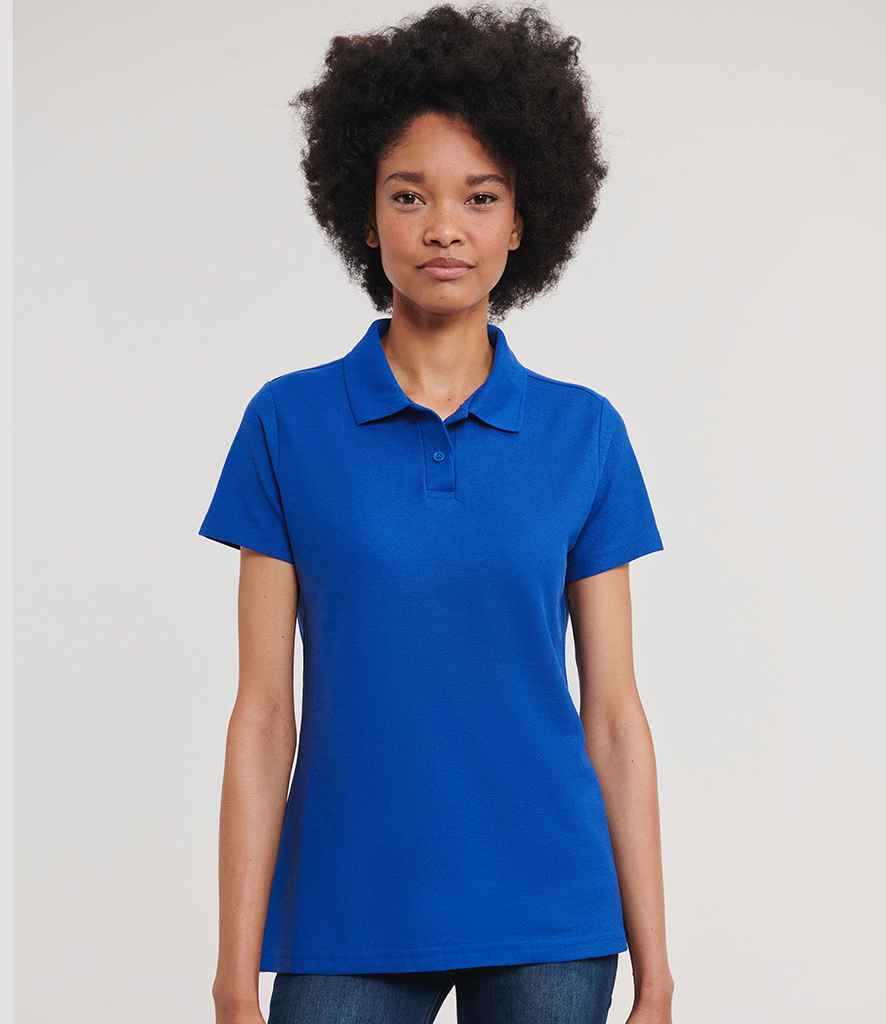 Russell Russell Athletic Ladies Classic Poly/Cotton Piqué Polo Shirt Bright Royal