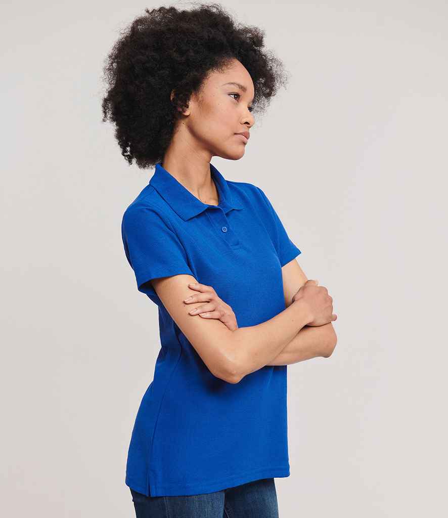 Russell Russell Athletic Ladies Classic Poly/Cotton Piqué Polo Shirt Bright Royal