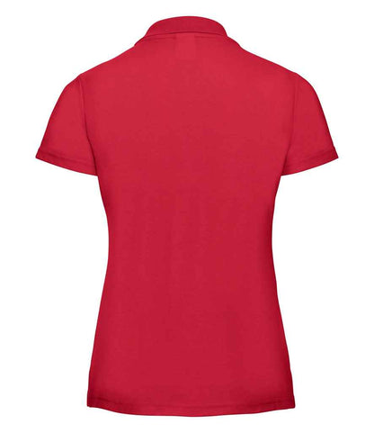 Russell Russell Athletic Ladies Classic Poly/Cotton Piqué Polo Shirt Classic Red