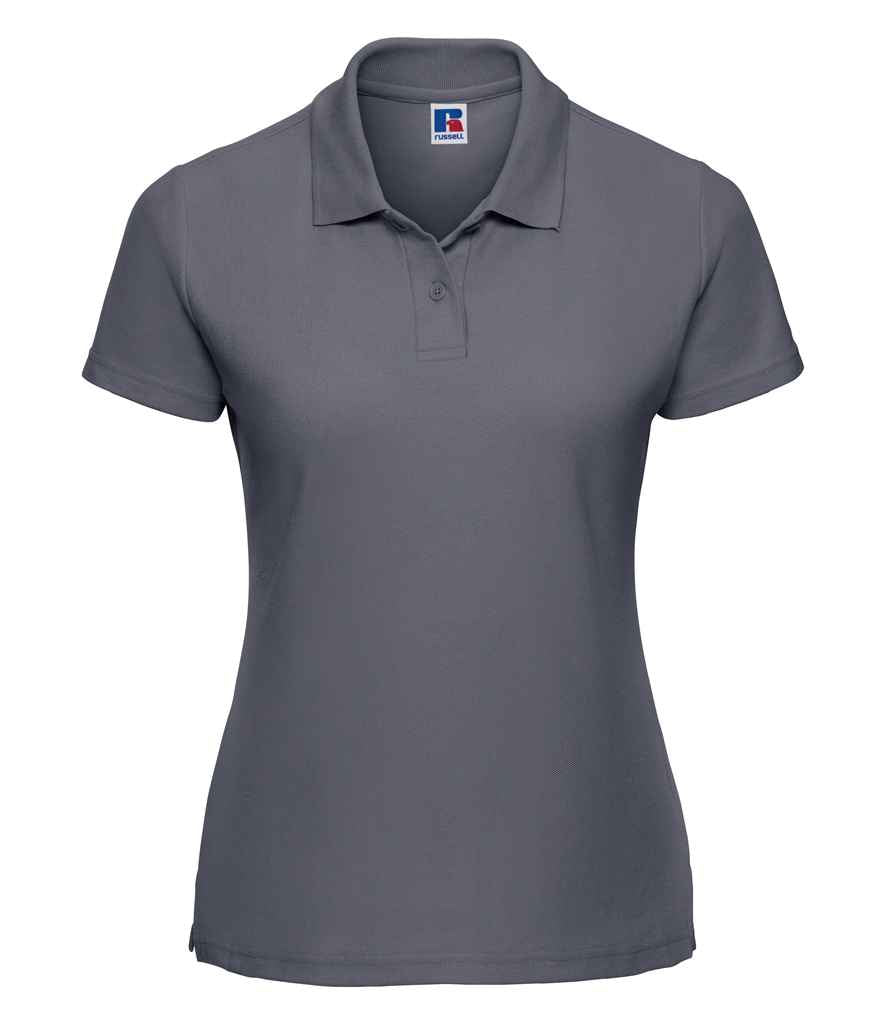 Russell Russell Athletic Ladies Classic Poly/Cotton Piqué Polo Shirt Convoy Grey