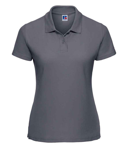 Russell Russell Athletic Ladies Classic Poly/Cotton Piqué Polo Shirt Convoy Grey