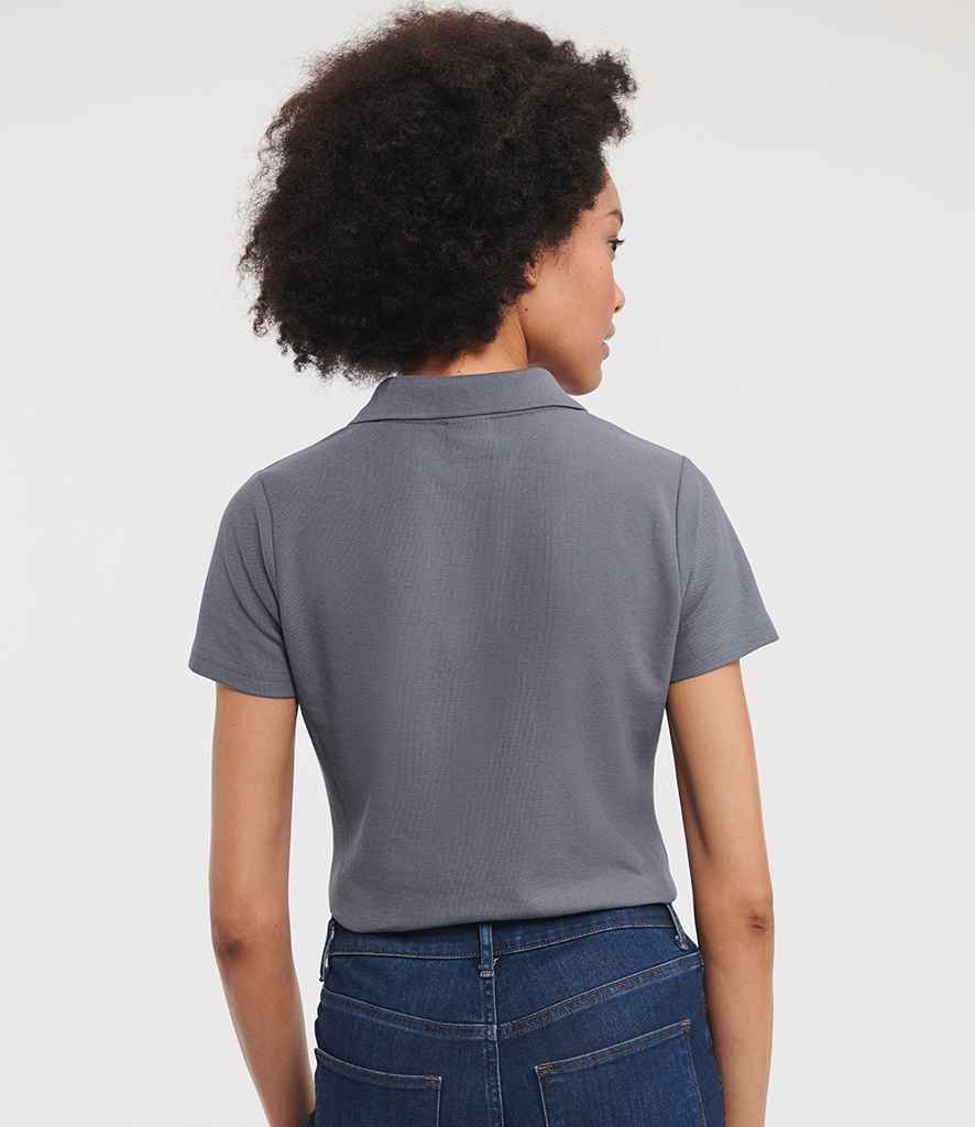 Russell Russell Athletic Ladies Classic Poly/Cotton Piqué Polo Shirt Convoy Grey