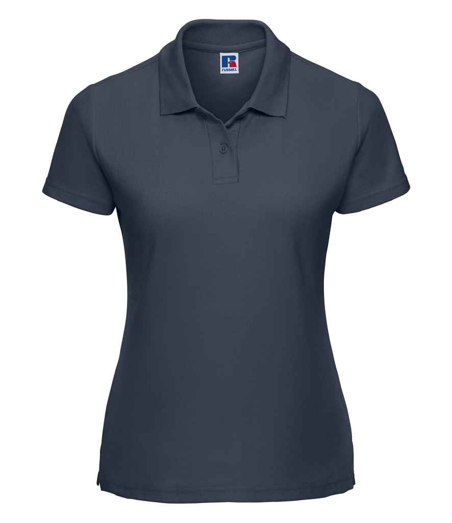 Russell Russell Athletic Ladies Classic Poly/Cotton Piqué Polo Shirt French Navy