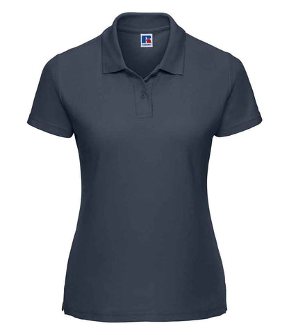Russell Russell Athletic Ladies Classic Poly/Cotton Piqué Polo Shirt French Navy