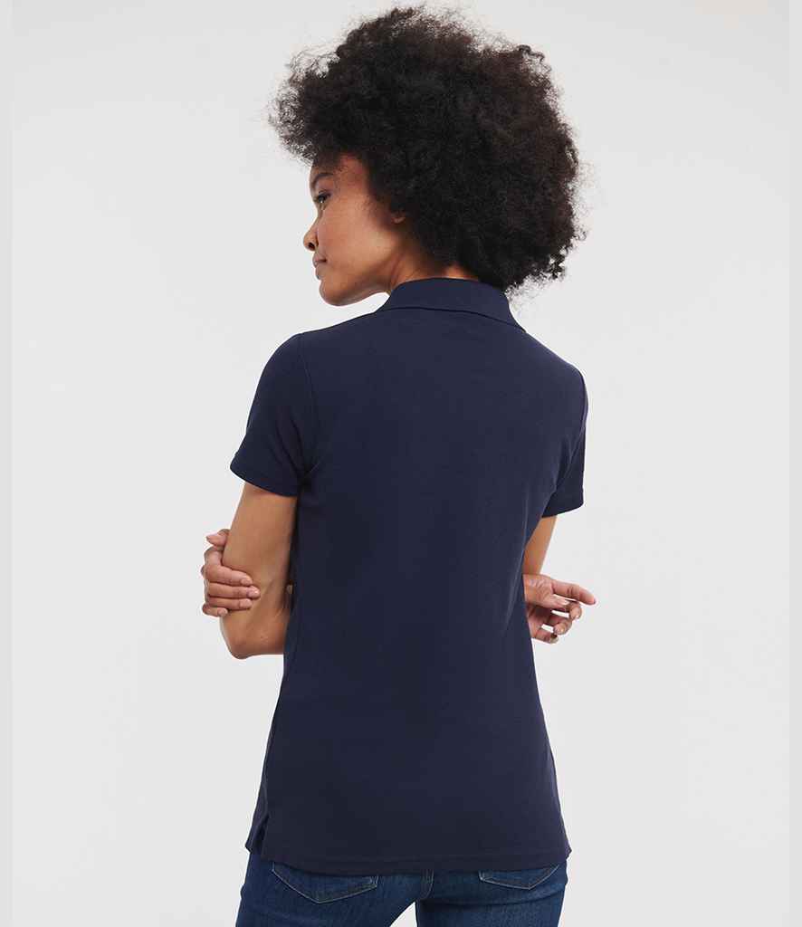 Russell Russell Athletic Ladies Classic Poly/Cotton Piqué Polo Shirt French Navy