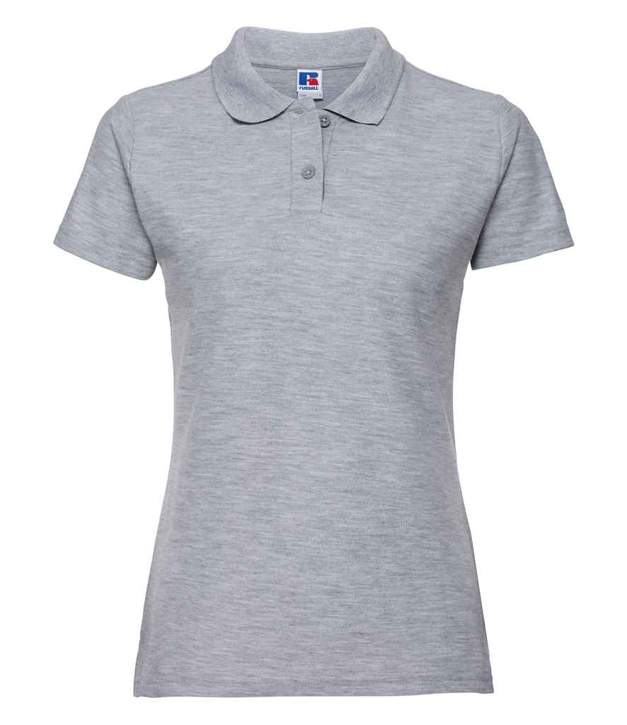 Russell Russell Athletic Ladies Classic Poly/Cotton Piqué Polo Shirt Light Oxford