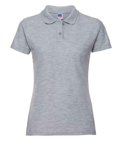 Russell Russell Athletic Ladies Classic Poly/Cotton Piqué Polo Shirt Light Oxford