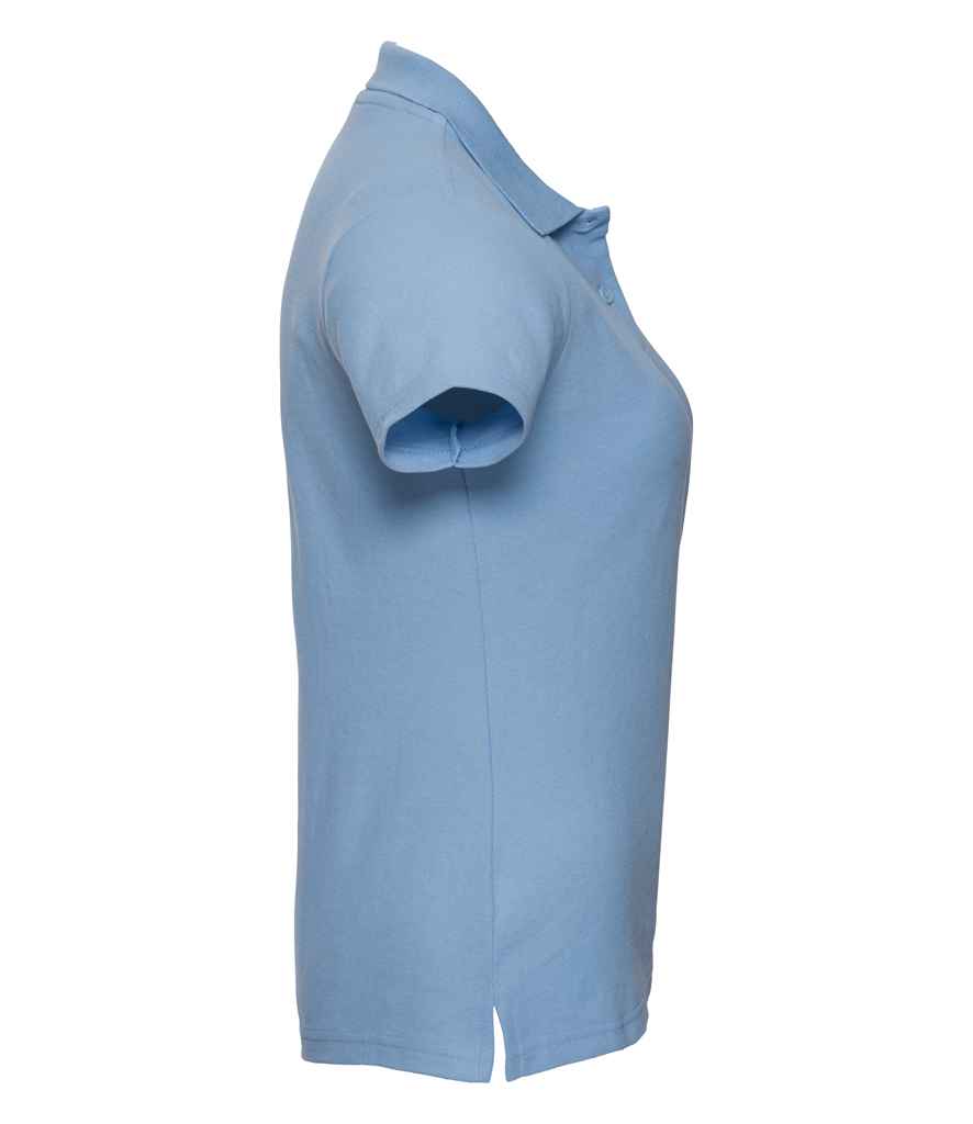 Russell Russell Athletic Ladies Classic Poly/Cotton Piqué Polo Shirt Sky Blue