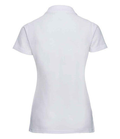 Russell Russell Athletic Ladies Classic Poly/Cotton Piqué Polo Shirt White