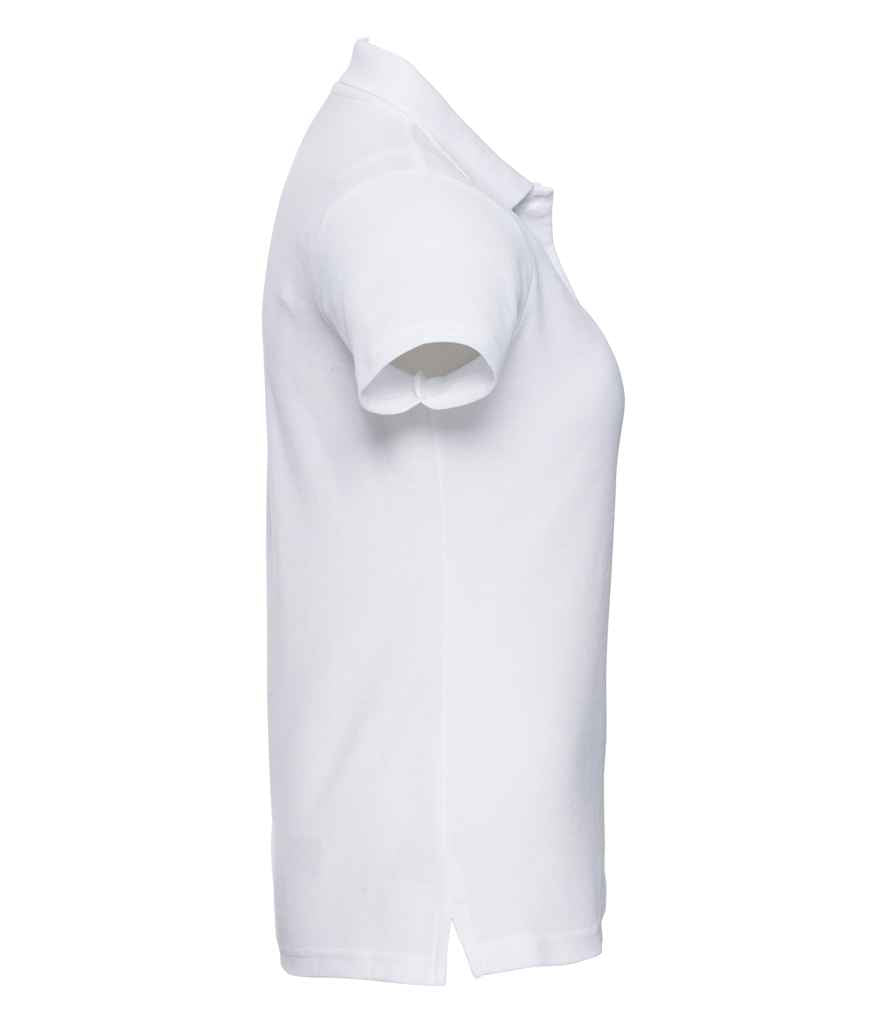 Russell Russell Athletic Ladies Classic Poly/Cotton Piqué Polo Shirt White