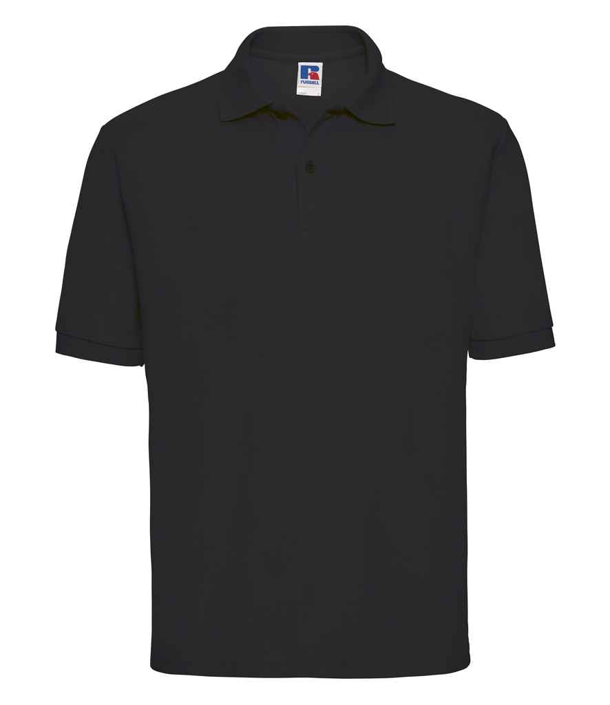 Russell Russell Athletic Poly/Cotton Piqué Polo Shirt Black