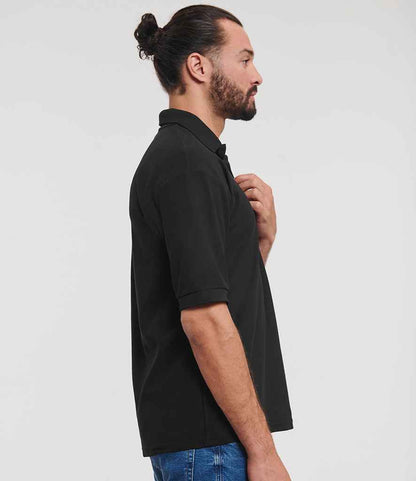 Russell Russell Athletic Poly/Cotton Piqué Polo Shirt Black