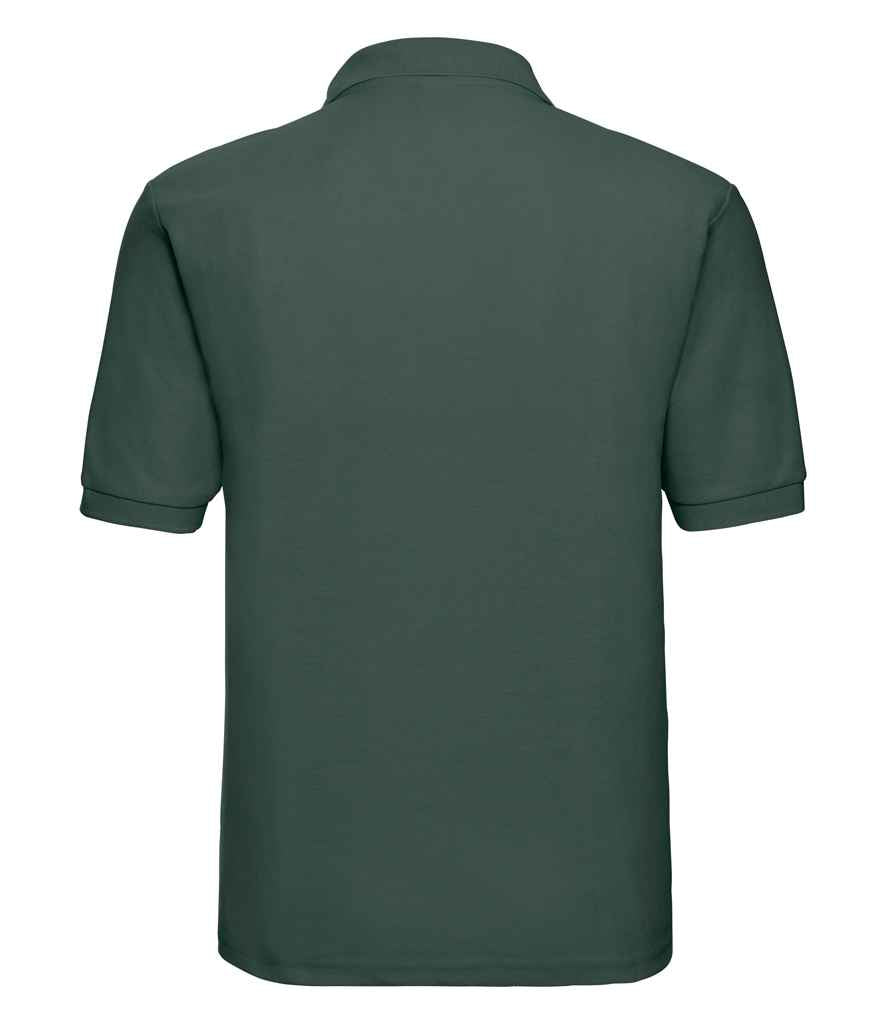 Russell Russell Athletic Poly/Cotton Piqué Polo Shirt Bottle Green