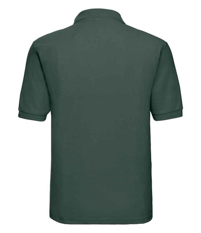 Russell Russell Athletic Poly/Cotton Piqué Polo Shirt Bottle Green