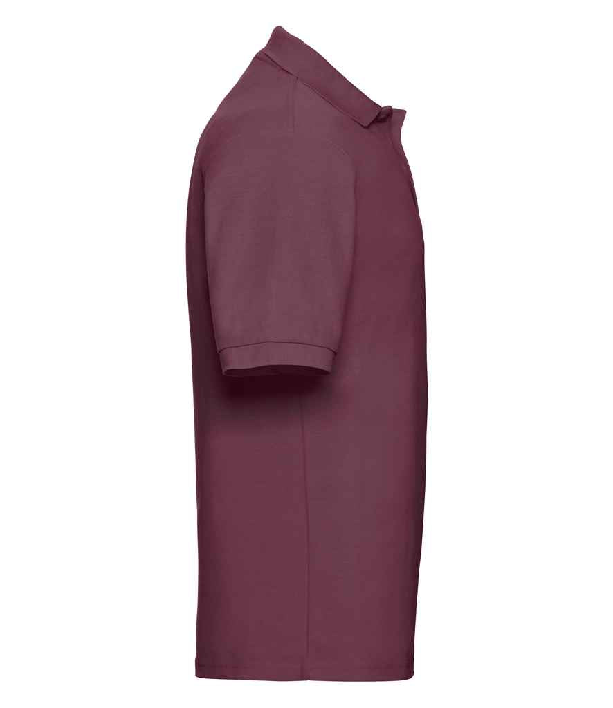 Russell Russell Athletic Poly/Cotton Piqué Polo Shirt Burgundy