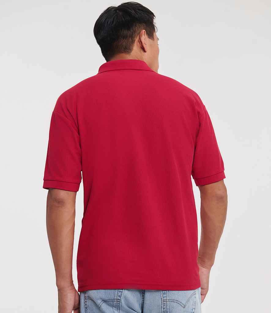 Russell Russell Athletic Poly/Cotton Piqué Polo Shirt Classic Red