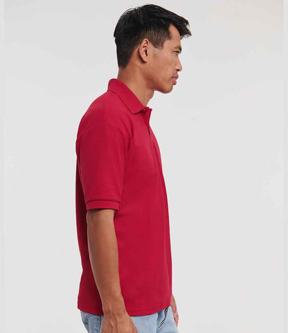Russell Russell Athletic Poly/Cotton Piqué Polo Shirt Classic Red