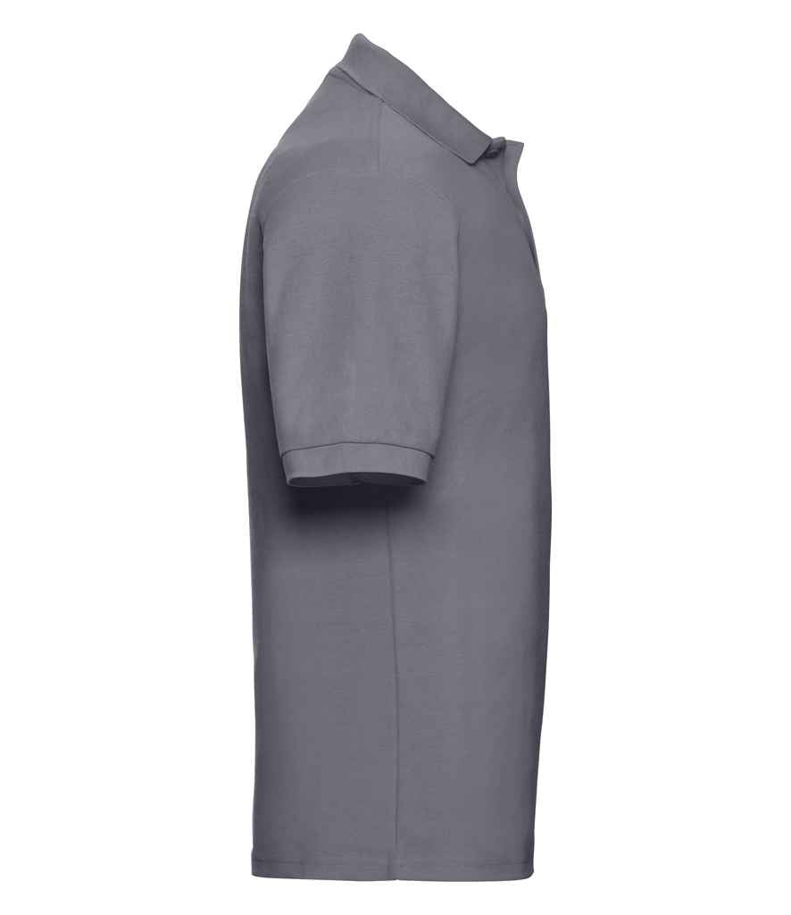 Russell Russell Athletic Poly/Cotton Piqué Polo Shirt Convoy Grey